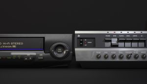 VHS 3D Render Hero