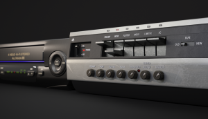 VHS 3D Render Hero